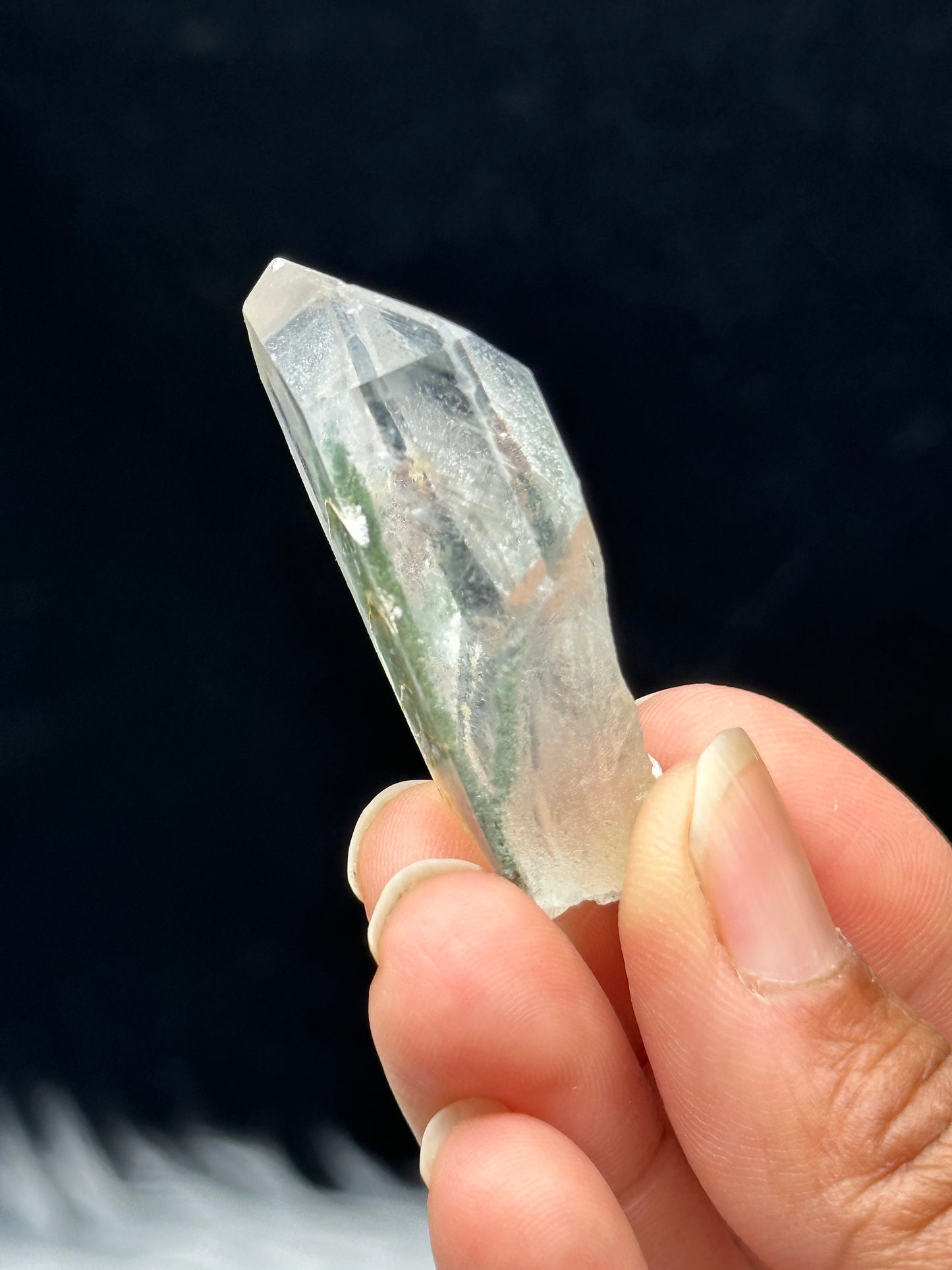 Himalayan Chlorite Quartz Raw Crystal Specimen