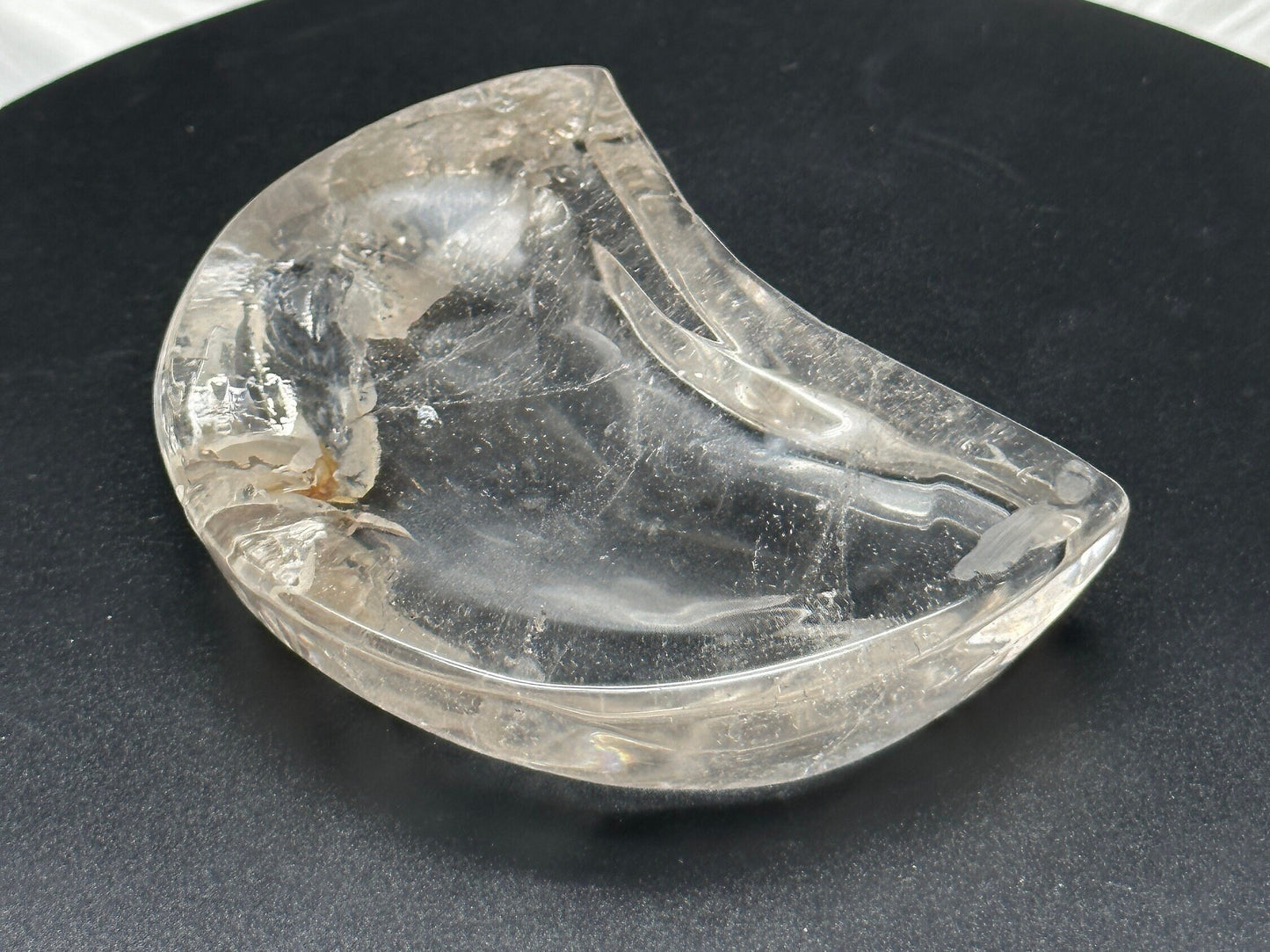 Clear Quartz Moon Bowl