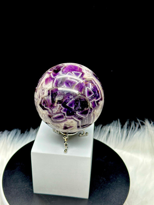 Large Dream Amethyst Crystal Sphere, 1kg weight