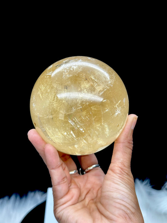 Stunning Honey Calcite Sphere