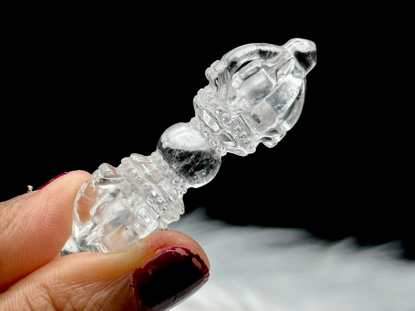 High-Quality Himalayan Quartz Crystal Dorjee Wand