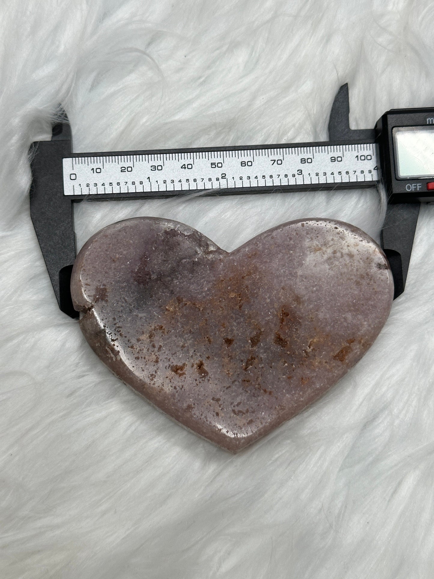 Pink Amethyst Crystal Heart