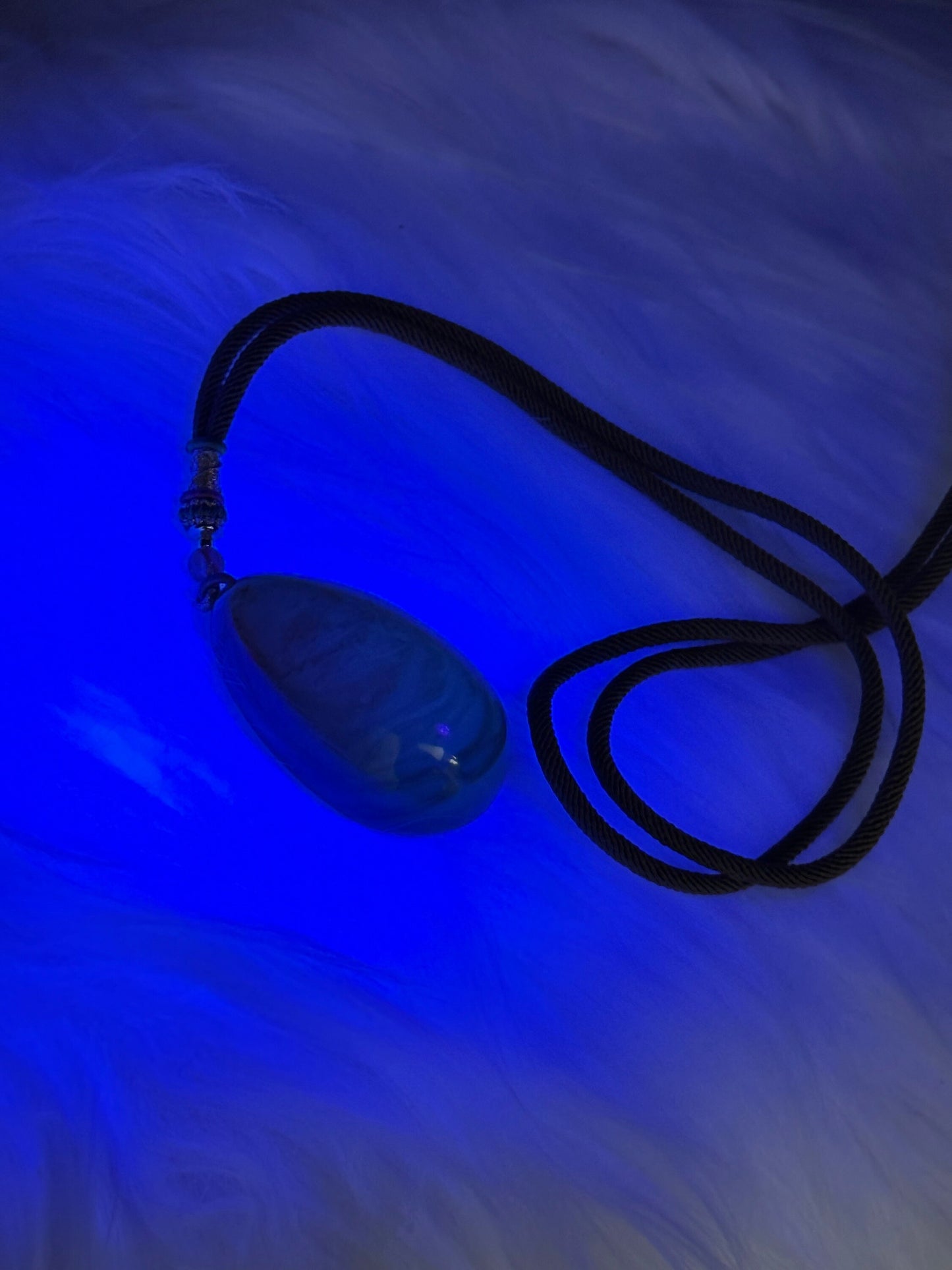 High Quality Dominican Blue Amber Pendant