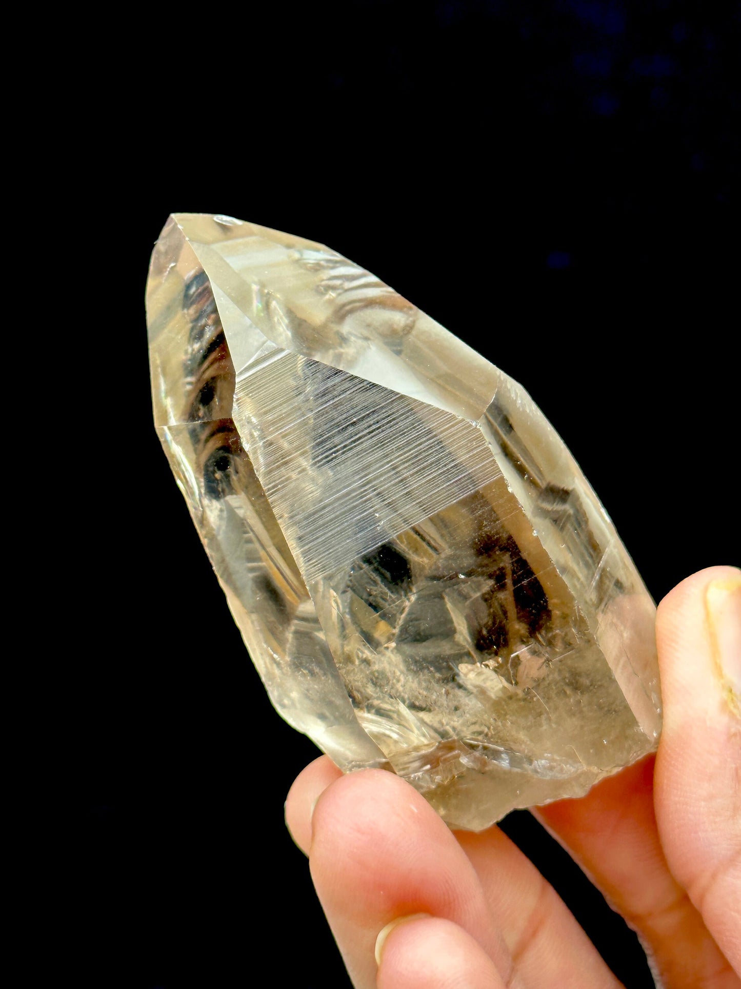 Very Pretty Natural Citrine Lemurian Crystal