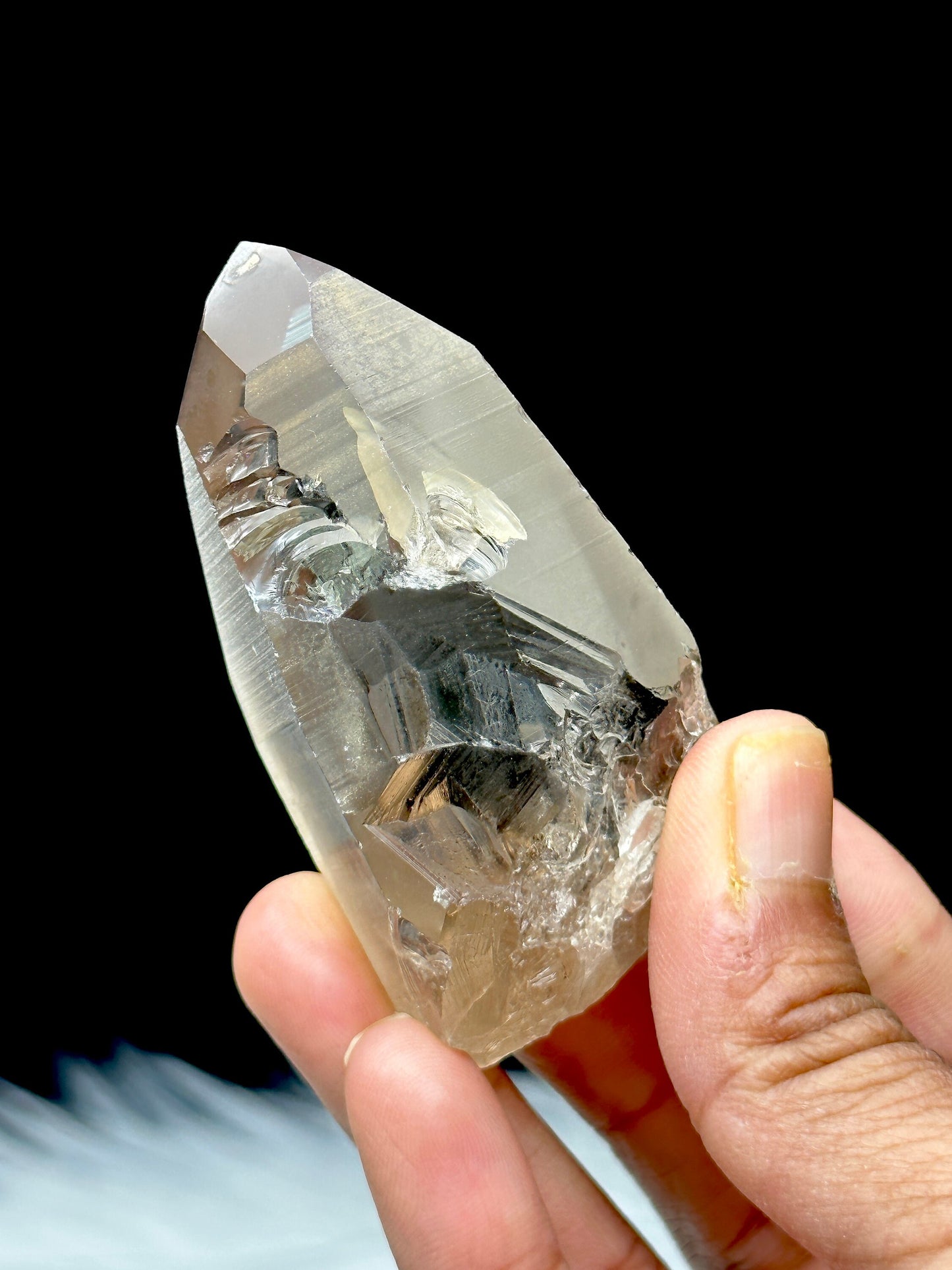 Very Pretty Natural Citrine Lemurian Crystal