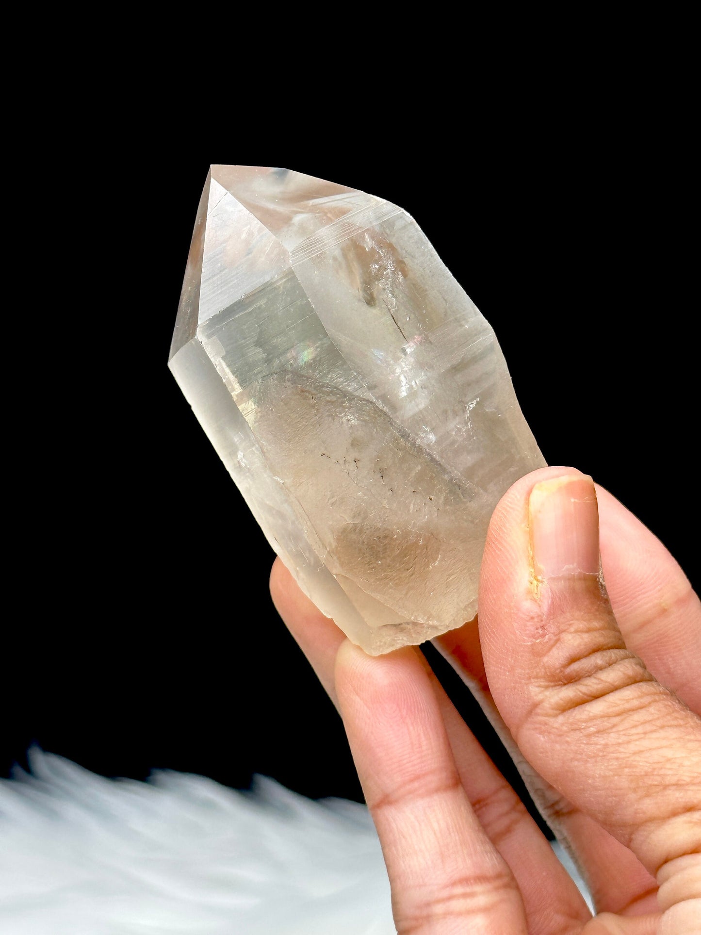 Rainbow Filled Citrine Lemurian Seed Crystal