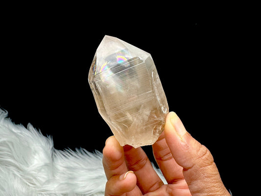 Rainbow Filled Citrine Lemurian Seed Crystal