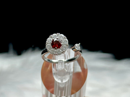High-Quality Garnet Crystal Adjustable Size Ring - Natural Healing Gemstone Jewelry