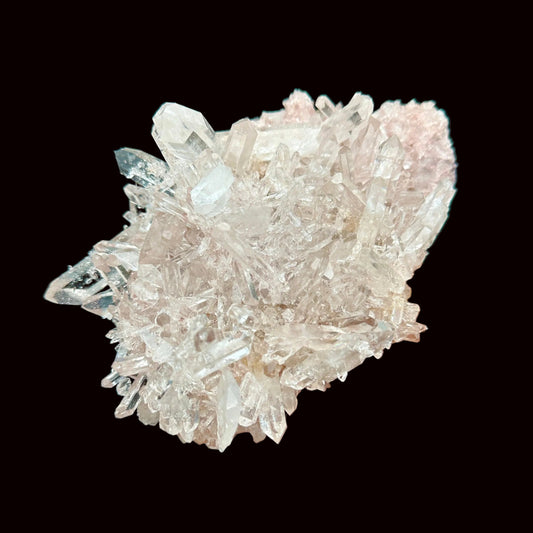 Extra High Quality Sacred Rose Pink Lemurian Quartz Cluster Specimen