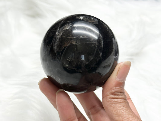 High Quality Black Rose Quartz Crystal Sphere