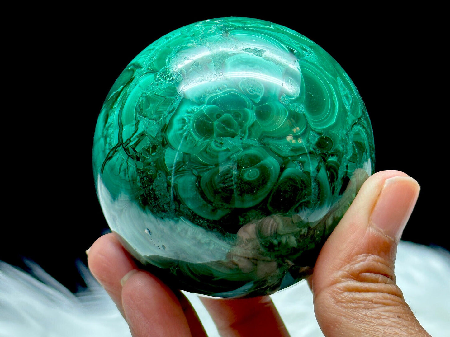 High Quality Malachite Crystal Sphere