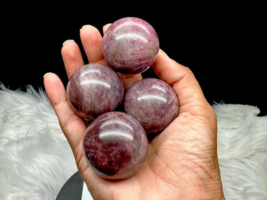 Beautiful Lavender Rose Quartz Crystal Sphere