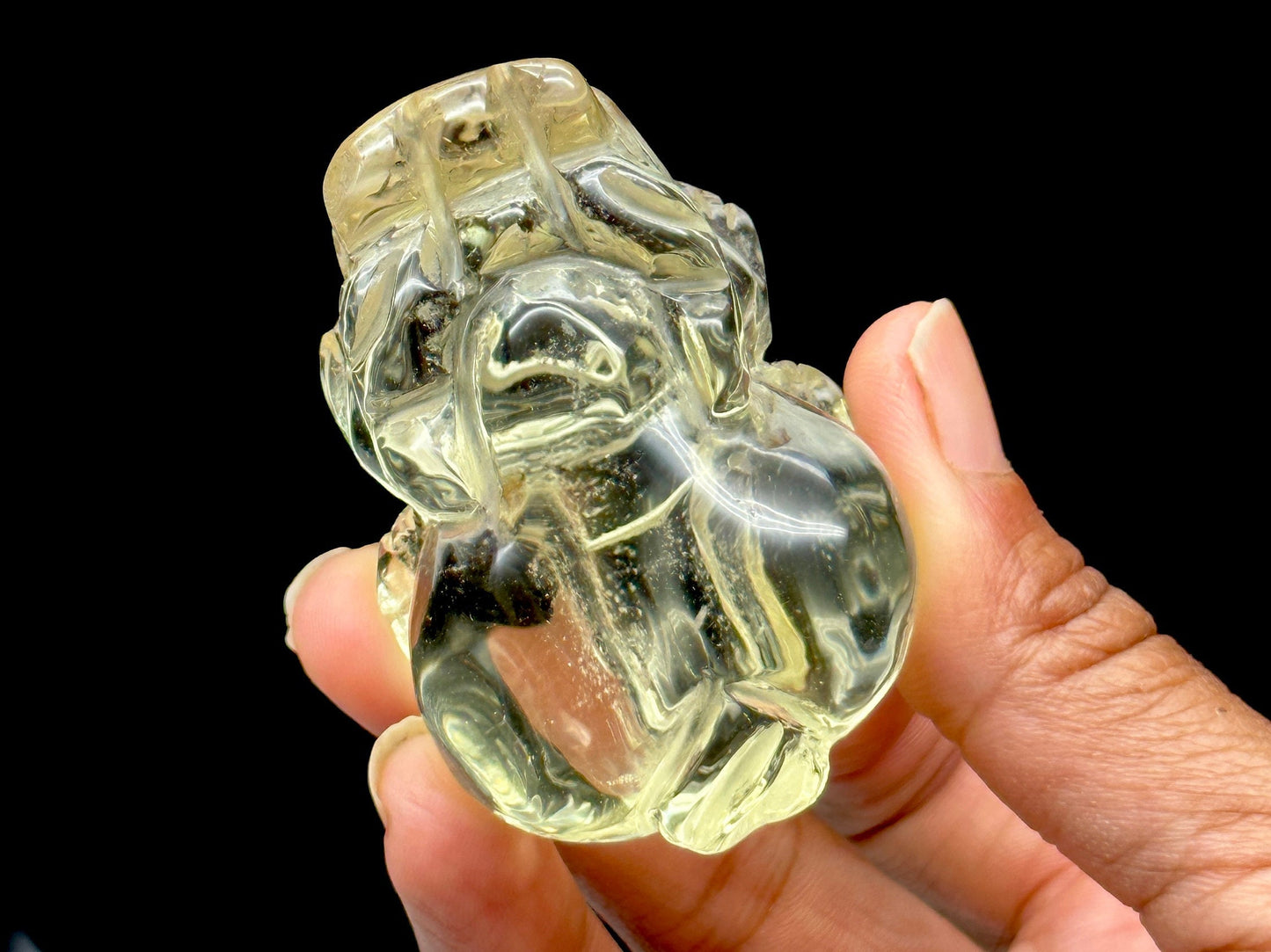 Beautiful Citrine Crystal Pixiu Carving