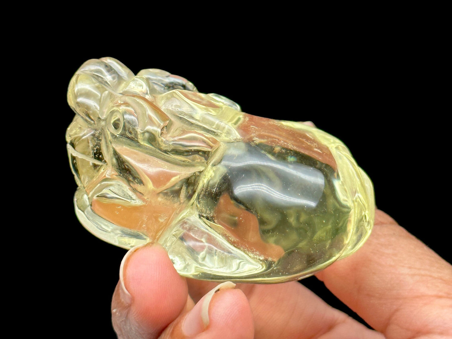 Beautiful Citrine Crystal Pixiu Carving