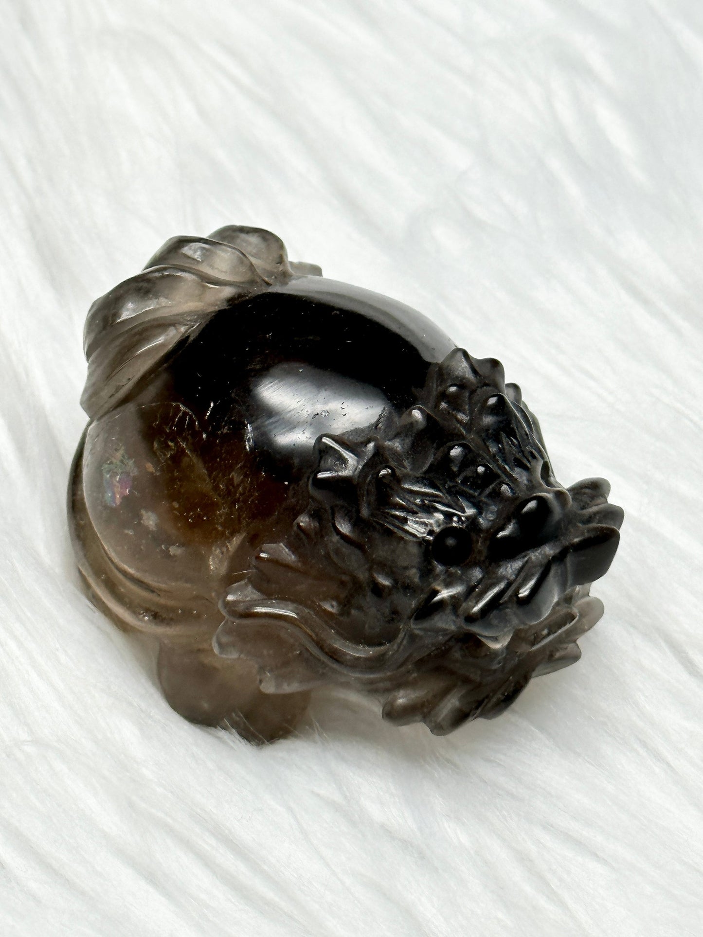 Natural Smoky Quartz Crystal Pixiu