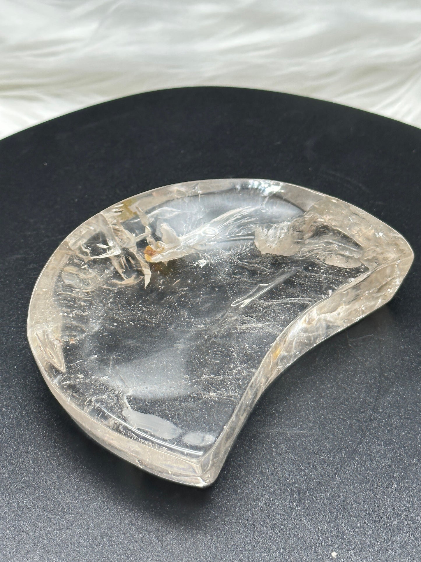 Clear Quartz Moon Bowl