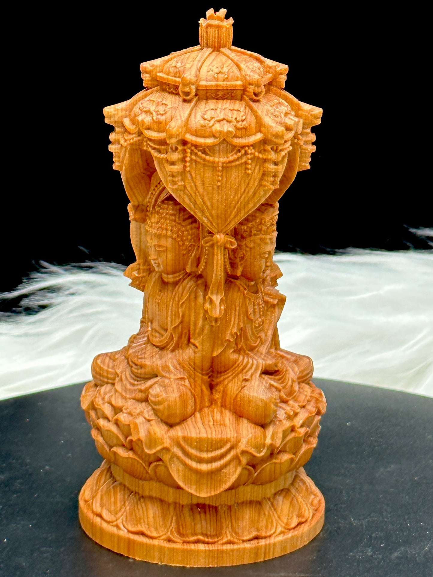 Beautiful Wood Buddha Carving