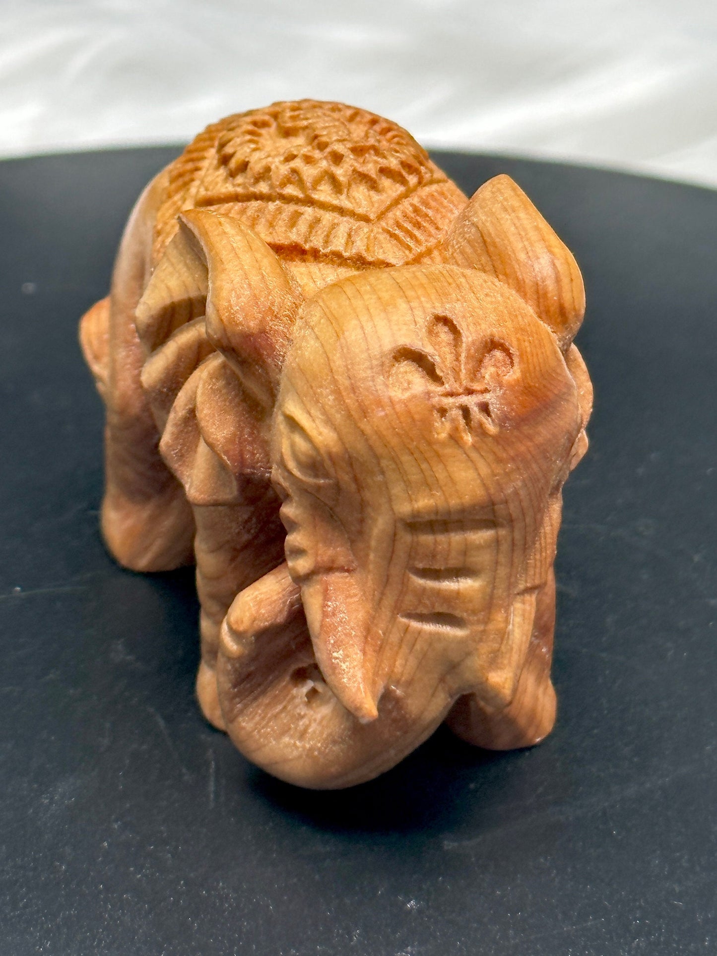 Wood Elephant Carving