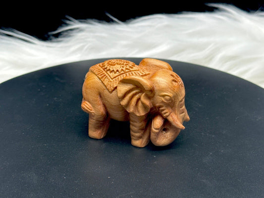 Wood Elephant Carving