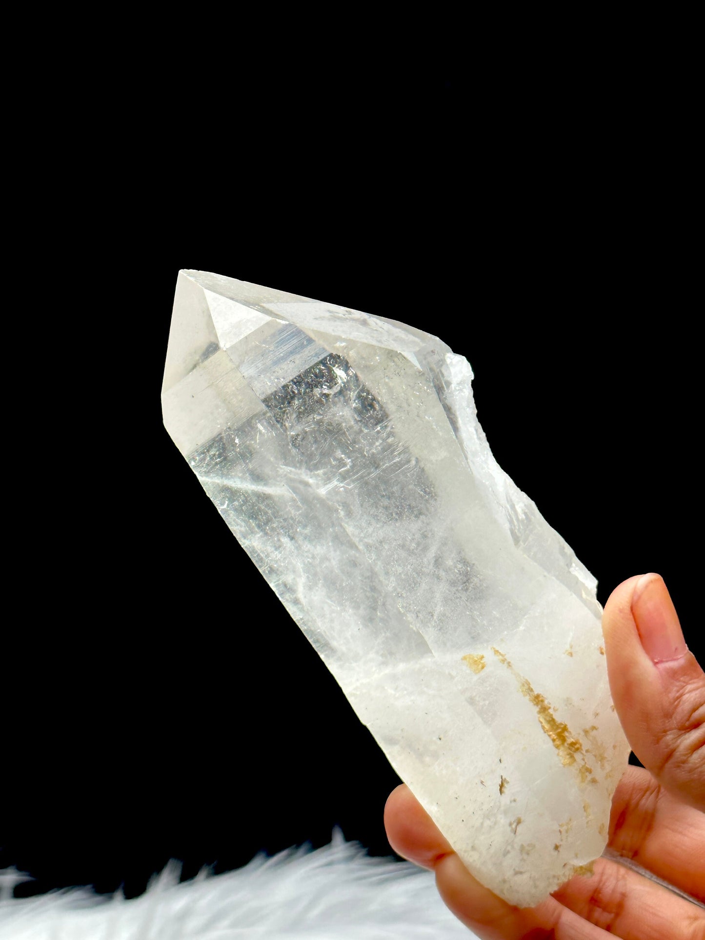 Large Natural Himalayan Clear Quartz Crystal - Raw Statement Piece Mined in Khullu Mines, India | Metaphysical Healing Energy