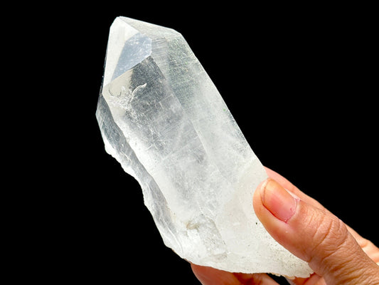 Large Natural Himalayan Clear Quartz Crystal - Raw Statement Piece Mined in Khullu Mines, India | Metaphysical Healing Energy