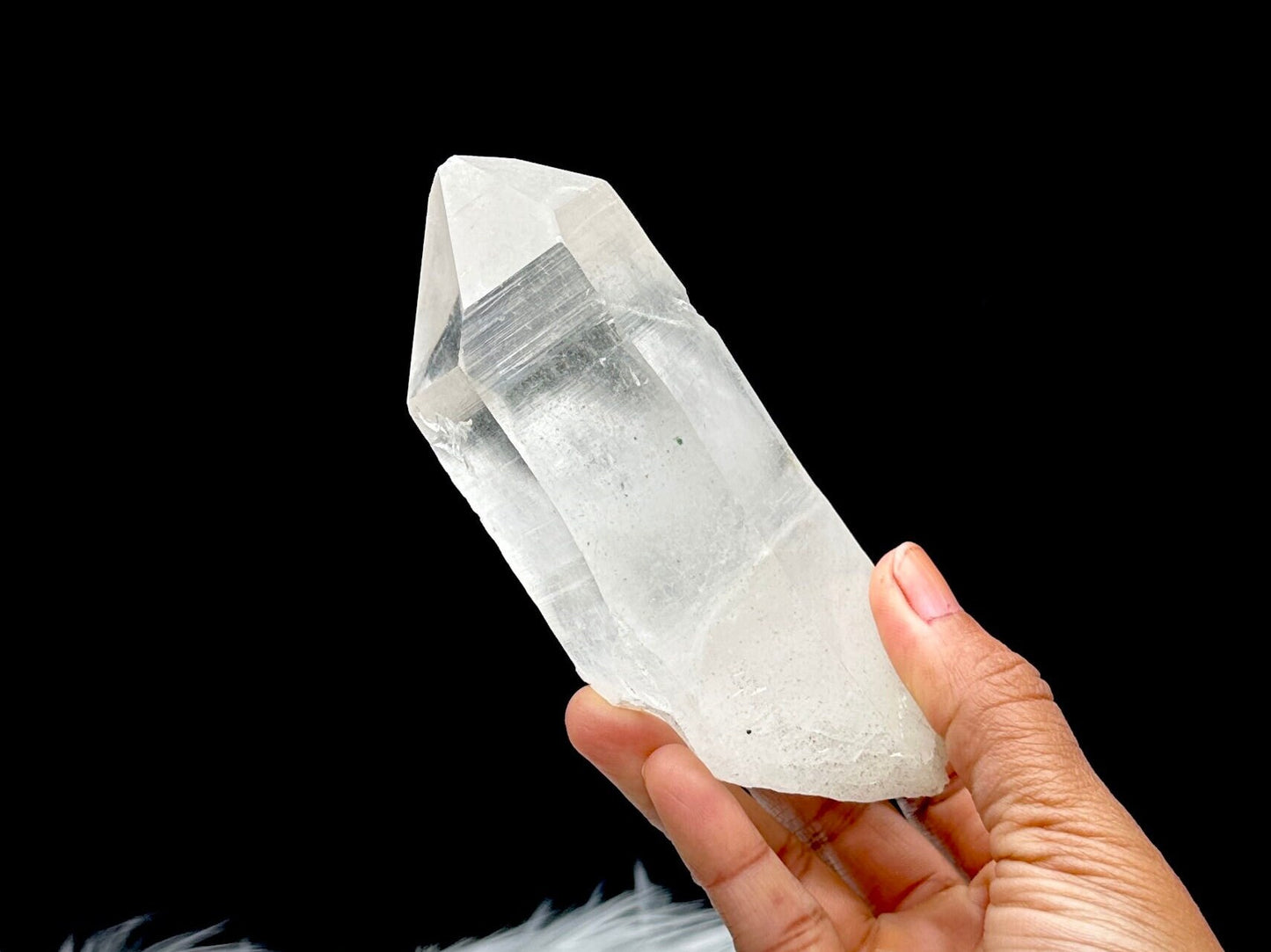 Large Natural Himalayan Clear Quartz Crystal - Raw Statement Piece Mined in Khullu Mines, India | Metaphysical Healing Energy