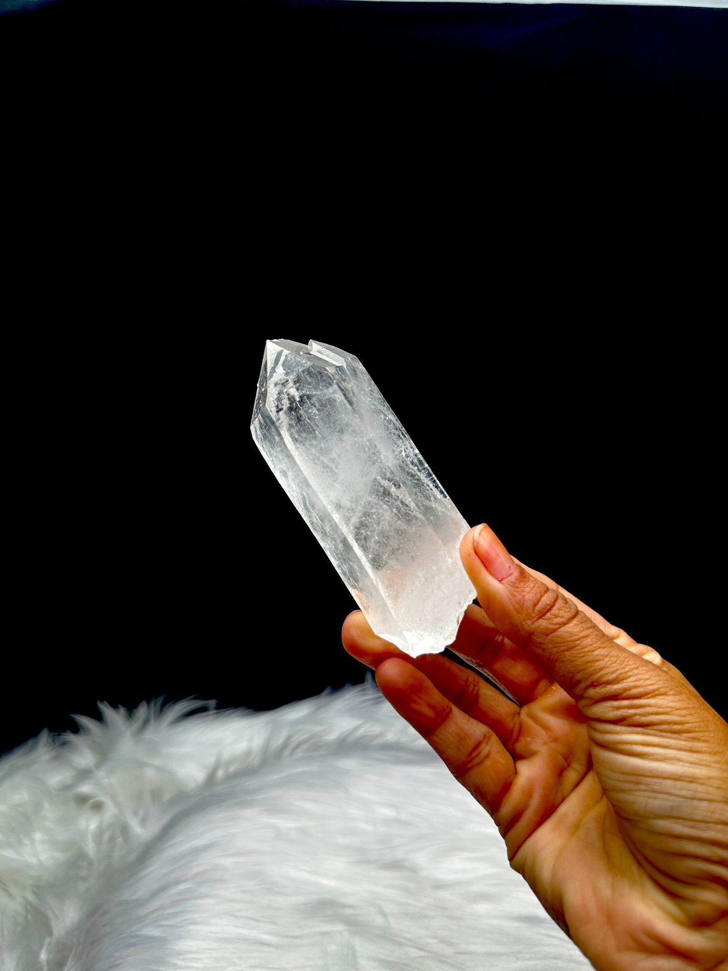 Natural Himalayan Quartz Crystal Raw Specimen, 187g, 4.3 Inches