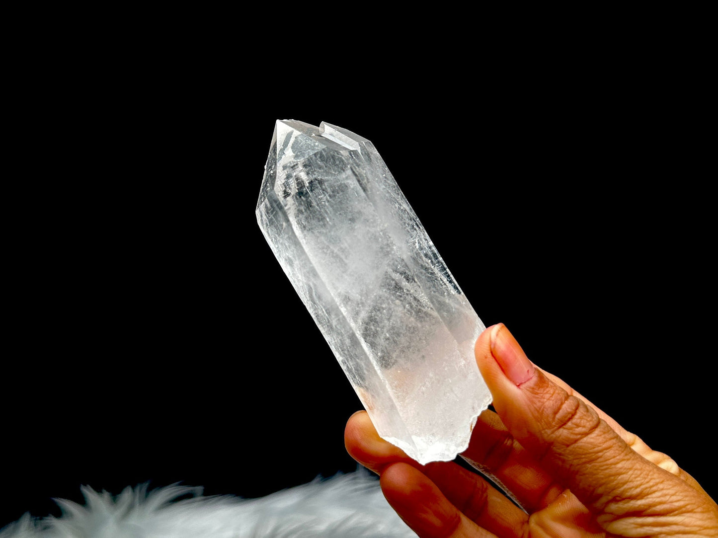 Natural Himalayan Quartz Crystal Raw Specimen, 187g, 4.3 Inches