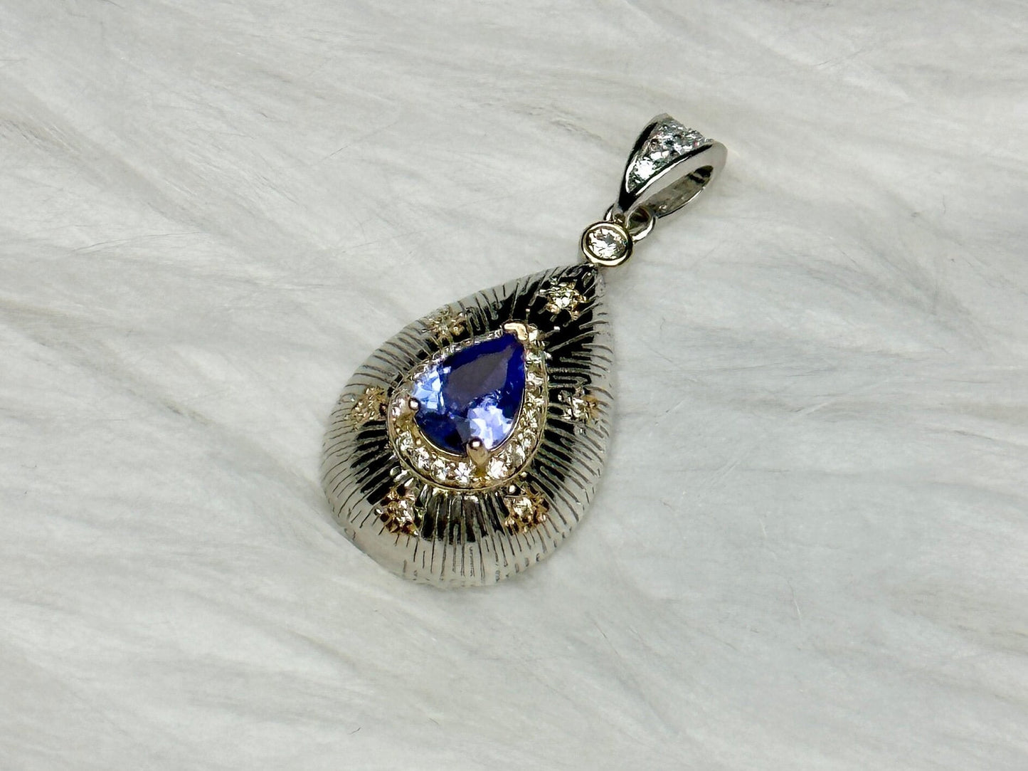 Grade AAA Tanzanite Crystal Pendant in Sterling Silver | Genuine Stone | Healing Properties | Handpicked Unique Piece