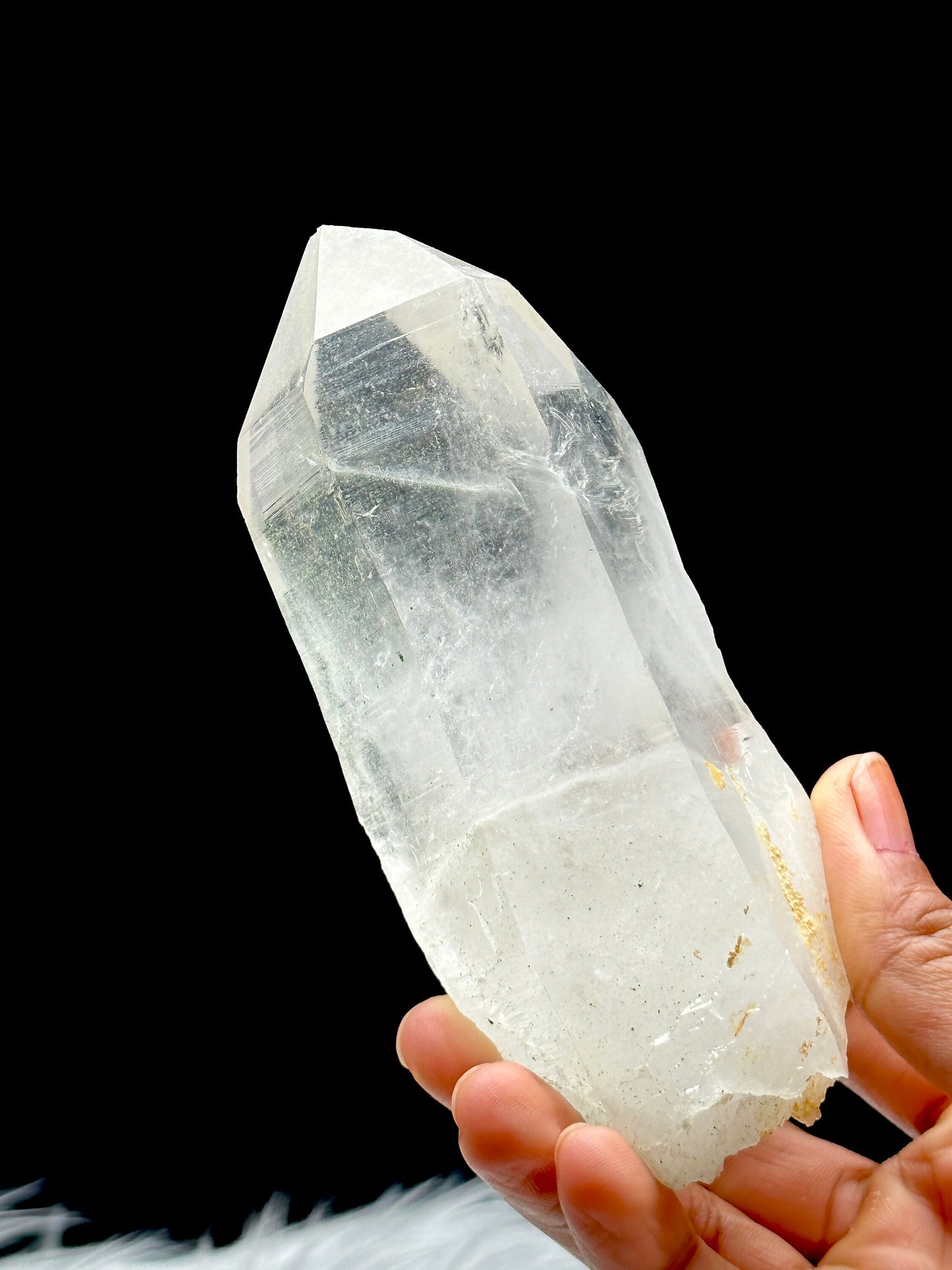 Large Natural Himalayan Clear Quartz Crystal - Raw Statement Piece Mined in Khullu Mines, India | Metaphysical Healing Energy