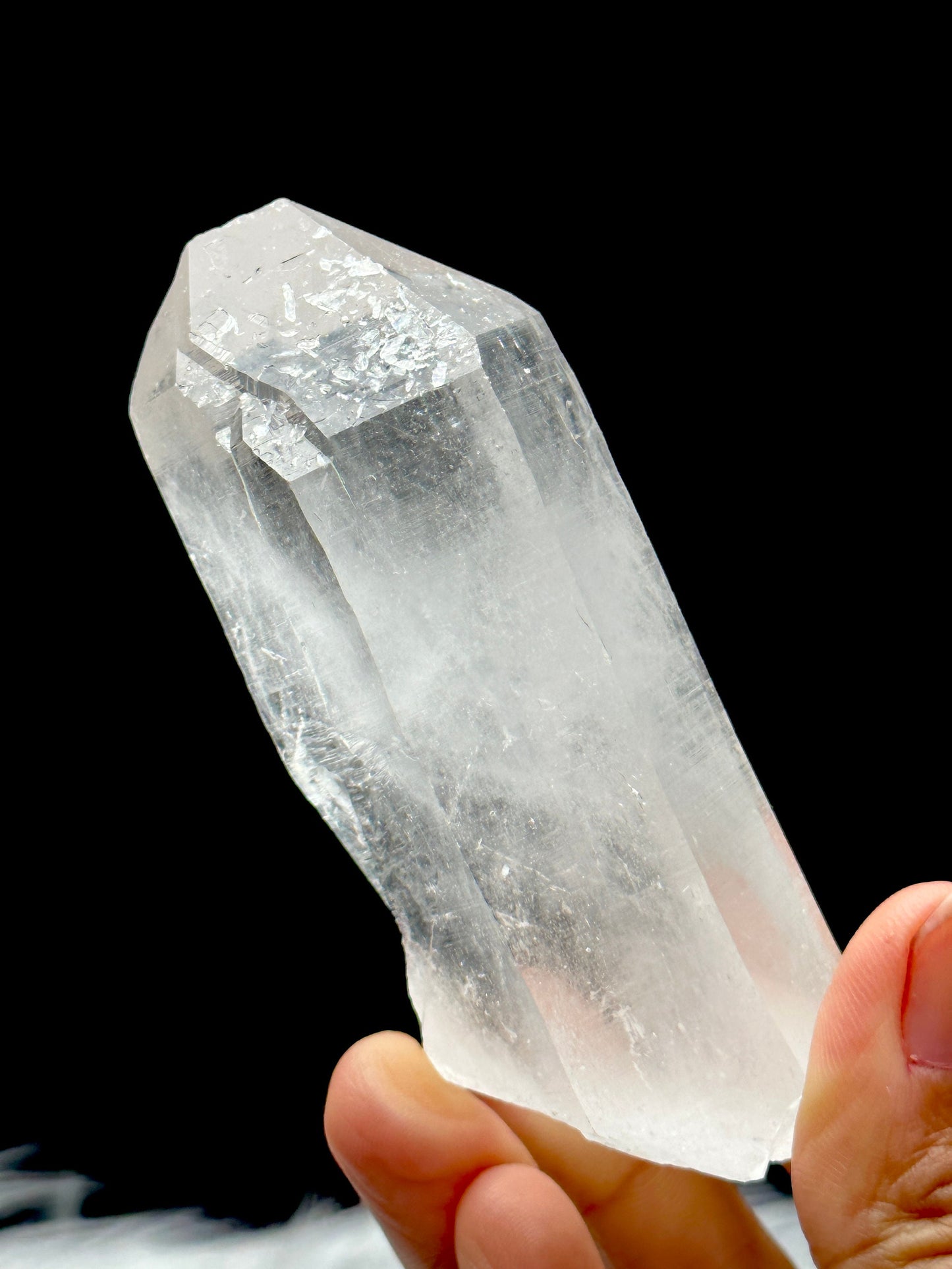 Natural Himalayan Quartz Crystal Raw Specimen, 187g, 4.3 Inches